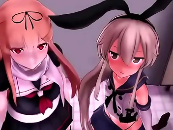 Yudate and Layer Shima Kaze s Sensual Together-Time: Intimate Cock Blowjob and Sexy Moments