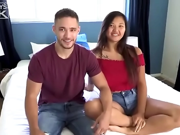 JAV Slut Gets Tied Up and BLEACHED by Her Dominant White Lover! Must-Watch Interracial Amateur Anal!