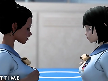 JAV Hentai Step-Sister Rides Cock & Lesbian s Steamy Sex Show Included Japan s Alluring Enchantress + MILF