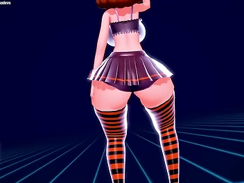 Introducing JAV s Luscious Princess Duo - Princess Peach and Princess Daisy in a Chocolate Cream Strip Tease!