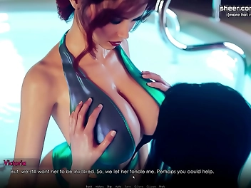 Indulge in the Seductive Allure of a Luscious Lesbian Redhead with Enormous Boobs and a Voluptuous Ass as She Devours a Sensual Soaking Wet Pussy in City of Broken Dreams