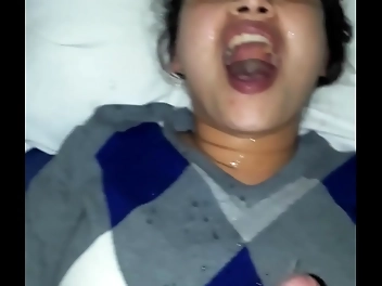 Japanese Wife Showcases Her Stunning Cum Face - Must See!