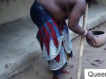 JAV Slut Gets Caught Fucking Grandma in Public