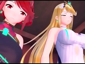 JAV Goddesses: Smashing Pyra and Mythra s Panties - A Luscious Asian Enchantress Ultimate Fantasy