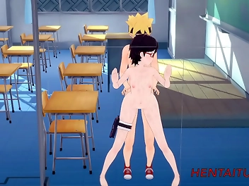 Naruto s Hentai Romp with Sarada: Creamy Cumshot Finale