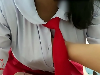 JAV Hottie with a Side of Taboo: Naughty Asian Schoolgirl Gets Freaky with Her Boyfriend