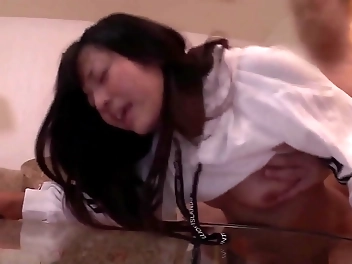 luscious experimental Eurasian girl seduces you with her smooth skin and innocent brown eyes