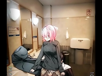JAV Slut Kyrielite Gets Fucked in a Public Restroom - Must-See!
