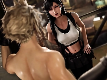 JAV Dream Come True - Luscious Tifa and Handsome Cloud in Bondage Sex