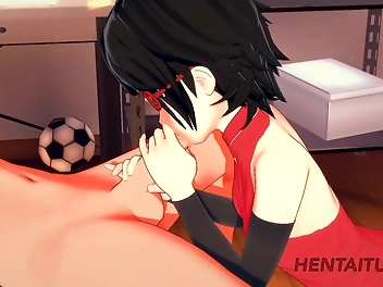 JAV Hottie Sarada Gives Naruto the Ultimate Handjob and Blowjob Cums in His Mouth - Mind-Blowing Hentai Sex