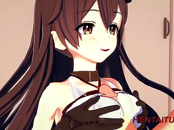 JAV Amber Gets a Handjob Blowjob Boobjob and Fucked with Cum in Her Mouth and Pussy! Watch the Hentai Genshim Impact Now!