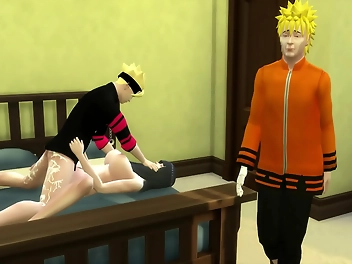 JAV Naruto Finds Hinata Masturbating Then Fucks Her Hard in the Ass! Must-See!