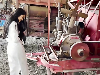 Get Ready for a Rough Ride with Our Luscious Enchantress on Her Vintage Tractor Mayhem in 4K Ultra HD!