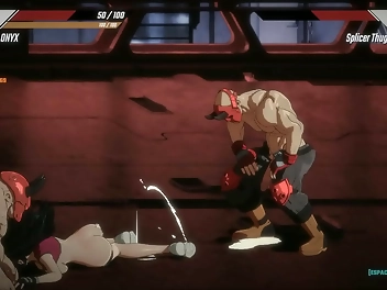 JAV Hentai Battle: Our Hero s Rough Anal Sex Ends with a Creamy Madmax Mob Mini Short