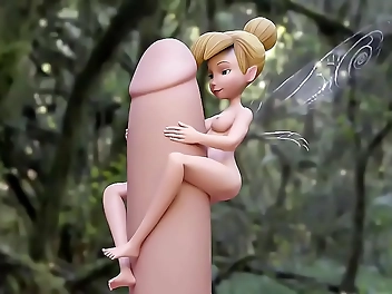 Rejoice in the Luscious Tinker Bell s Rainbow Orgy with an Enormous Monster Dick in 3D Hentai Animation