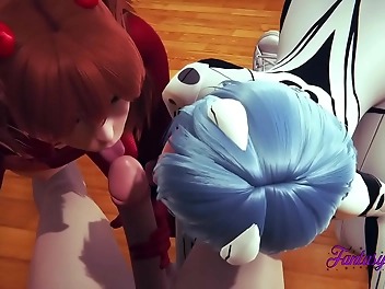 JAV Unleashed: Evangelion Hentai 3D - Threesome Heaven with Shinji s Hard Dick and Sweet Pussy!