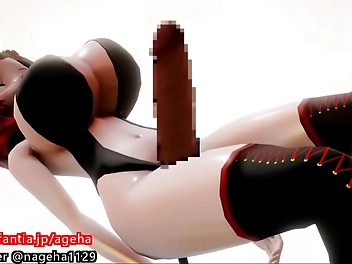 JAV Porn Vid: Luscious Pussy Ears on Big Tits Futanari Slut Daughter