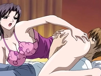 Forbidden Desires: Luscious MILF Seduces Stepson While Hubby Sleeps