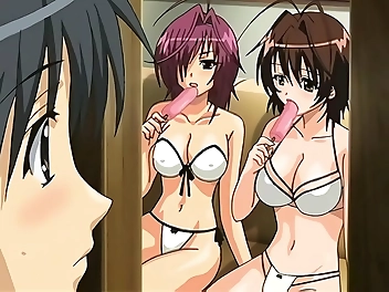 JAV Hentai Porn: Spied On By Luscious Step Brother - Enchantress Enjoys Maid s Service