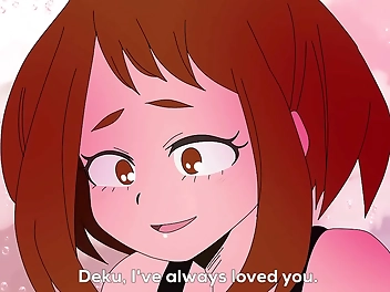 JAV Porn Video: Uraraka Gets Fucked by Midoriya After Declaring Her Love for Him - Must-Watch Scene!