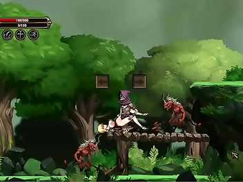 Holy Hell! Cute Blonde Gets Fucked By Men and Monsters in Summon of Asmodeus Hentai Ryona Sex Game