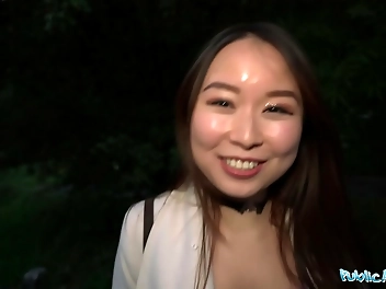 Drool over Public Agent s Cheeky Asian Fuck Toy with Her Voluptuous Body