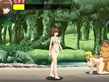 Enchanting JAV Beauty Gets Banged by a Harem of Men in Bt Island Hentai Game