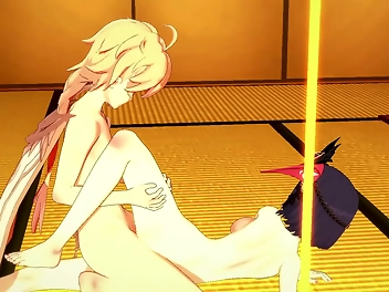 JAV Hottie Sara Gets Blown and Fucked by Aether - Exclusive Japanese Asian Manga Anime Game Porn