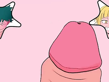Deku s Stroking Leads to Mind-Blowing Sex with Sultry Himiko Toga