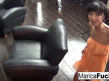 Unleash Your Fantasies with Luscious Japanese Enchantress Marica Hase as She Plays with Herself