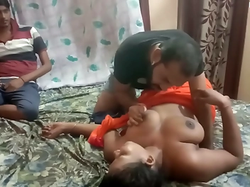 Tiny Dick Husband Sharing His Wife s Tight Pussy with Cum Inside