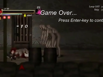 Cute Redhead Banged by Monster Men in Hellish Hentai Gameplay - A Must-Watch!