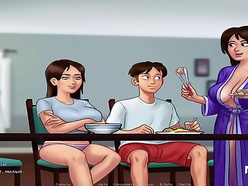 JAVSummertimeSaga - Luscious Step Mothers Take Care of Their Sons E1 &num; 16