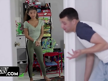 Discover the Alluring Charm of Tiny Asian Stepsister Clara Trinity as She Does Everything for Going Viral - MylesLong