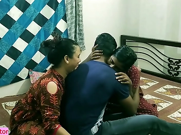Let s Get Nasty - Indian Babe Shares Boyfriend with Hot MILF Bhabhi in HOT Threesome Sex with Dirty Audio!