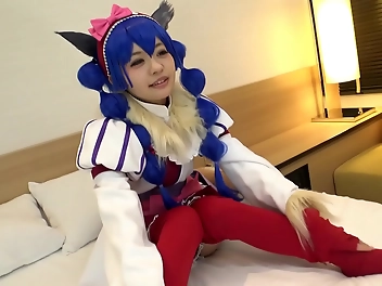 JAV Hentai Cosplay – Soaking Wet Orgasmic Squirting with Cute Blue-Haired Cosplayer