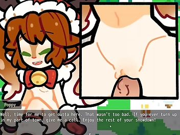 JAV Porn Play - Hentai Game Poppy from LOL Covered in Hot Cum for Christmas