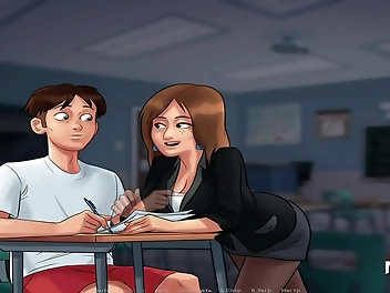 Tittie Time with a Hot Teacher in Summertime Saga Episode 44!