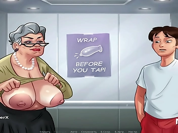 JAV Mature Granny Elevator Picture Explosion - Experience the Naughty World of Summertime Saga