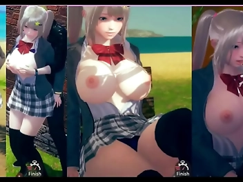 Get Ready to Be Enchanted by this Blonde Bombshell with Biggest Boobs in a JK Erotic Video Game