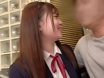 JAV Schoolgirl Sexcapades in a Love Hotel with an Older Man - The Big Beautiful Ass You Won t Forget