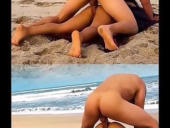 Japanese Ass Exposed on Public Beach Gets Fucked by a Stranger