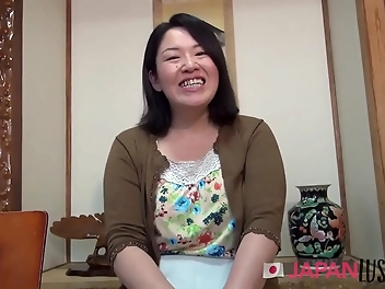 Sizzling JAV MILF Gets Her Cock Fillings Inside and Out