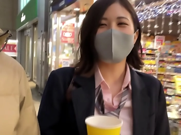 Japanese High Schooler s Adulterous Father Gets Pleasure from Her Big Tits in Hotel Room Blowjob