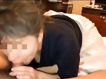 Sultry Wife Gets Her Cock Sucked by a Hot Stranger: JAV Voyeur Footage