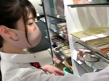 Japanese honor student JK s porn debut! She has luscious tits and slutty ass squirting all over the place during her hot handjob