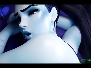 JAV Unleashed: Luscious Widowmaker Takes You on a Doggystyle Ride in Uncensored Hentai Animation