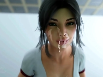 JAV MILF with Huge Boobs Tight Waist and Huge Ass - Caroline s Debut in Milfy City