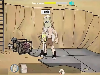 Fuckerman - A Luscious Construction Site Enchantress Animated 2D Cartoon Porn Gameplay