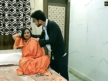 Indulge in Forbidden Fruit: Desi Step-Mother-in-Law Gets Fucked by Daughter s Husband - Viral Jobordosti Sex with Audio